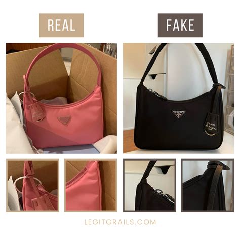 prada nylon bag real vs fake|vintage prada bag authentication.